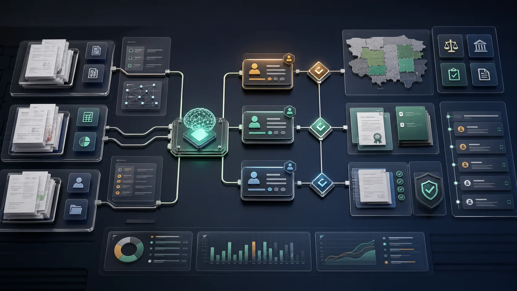 Enterprise finance tax and compliance reviewers using governed indirect tax exception AI with invoice packets tax codes exemption evidence approval gates and audit trails