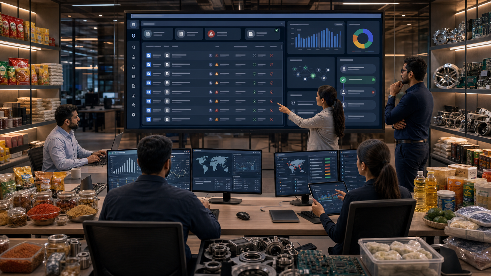 Governed OPAG procurement AI agent ranking supplier exceptions, inventory exposure, purchase-order risk, and approval queues for Ajwa Group