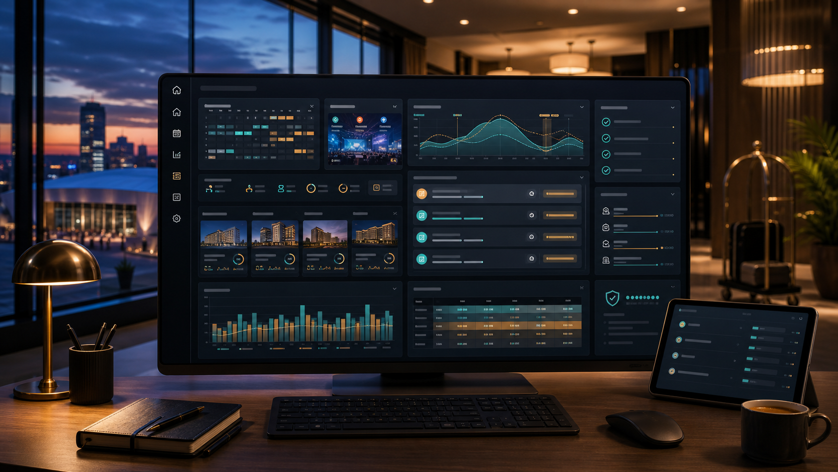 Governed OPAG hotel revenue AI agent preparing event demand, occupancy, room inventory, rate recommendation, and manager approval packets